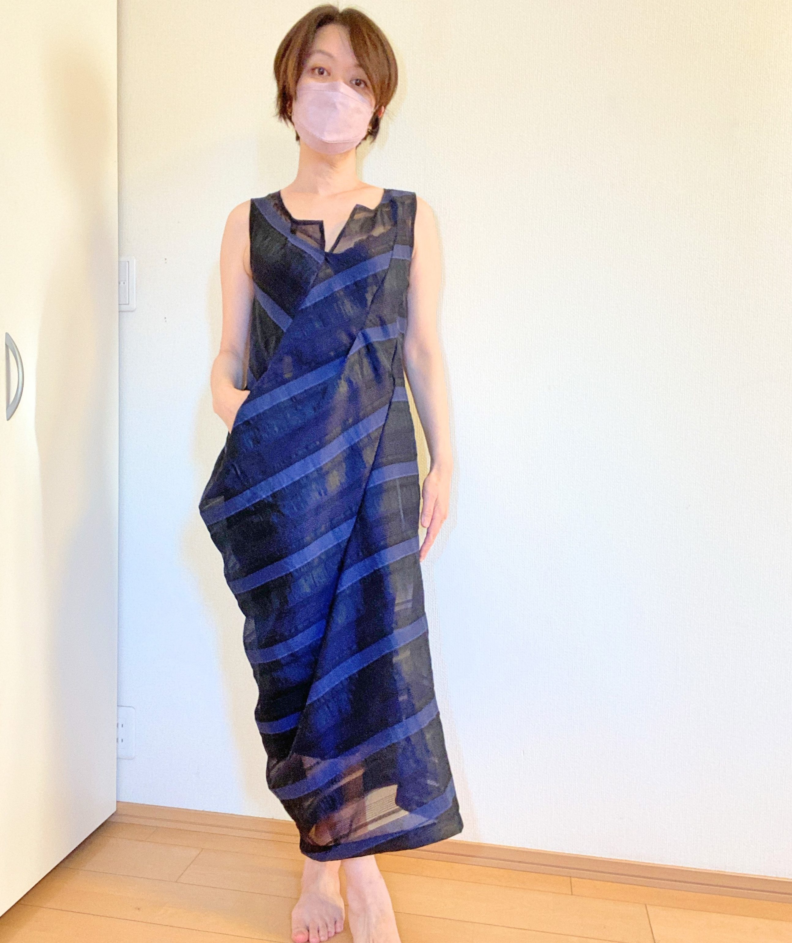 真冬でもシアードレス ヒートテックでインナードレス 作って着てみたよ Couture Maison Yuri Toi ユリトワ